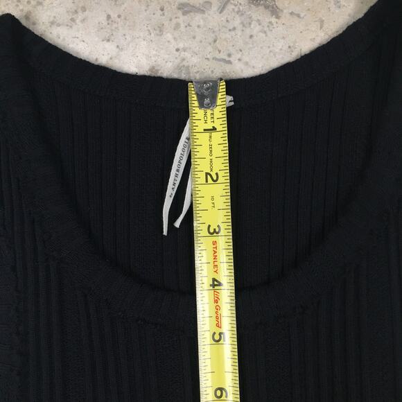 Anthropologie Robin Ribbed Black Racerback Tank Top Womens Small Sleeveless - Picture 12 of 16